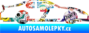 Samolepka Závodní auto 008 Sticker bomb