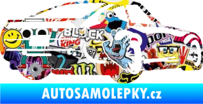 Samolepka Závodní auto 009 pravá Sticker bomb