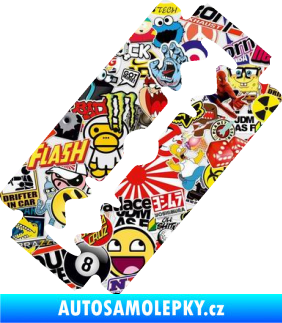 Samolepka Žiletka levá Sticker bomb