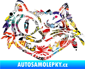 Samolepka Zlý kocour levá Sticker bomb