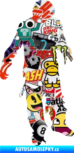 Samolepka Zombie 001 pravá Sticker bomb