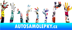 Samolepka Zombie 002 levá mrtví vylézají z hrobu Sticker bomb