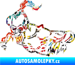 Samolepka Zombík levá Sticker bomb