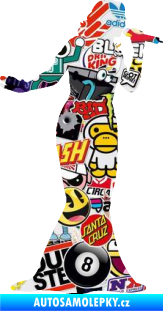 Samolepka Zpěvačka 001 pravá Sticker bomb