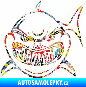 Samolepka Žralok 014 levá Sticker bomb
