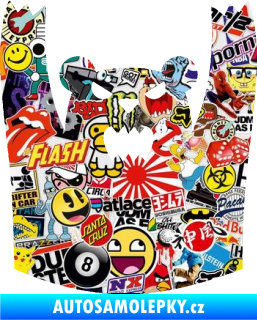 Samolepka Zuřivý medvěd Sticker bomb