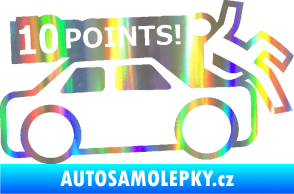 Samolepka 10 points  Holografická