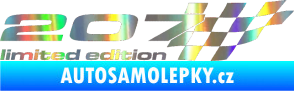 Samolepka 207 limited edition pravá Holografická