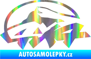 Samolepka 4x4 varianta 005 Holografická