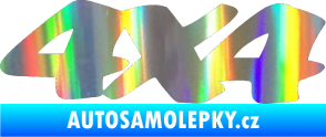 Samolepka 4x4 varianta 017 Holografická