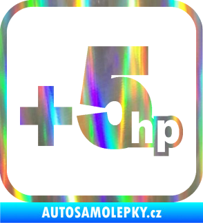 Samolepka +5hp 002 Holografická