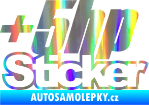 Samolepka + 5hp sticker 001 Holografická