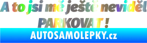 Samolepka A to jsi mě ještě neviděl PARKOVAT! Holografická