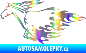 Samolepka Animal flames 003 levá kůň Holografická