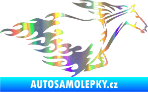 Samolepka Animal flames 003 pravá kůň Holografická