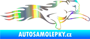 Samolepka Animal flames 018 pravá panter Holografická