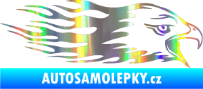 Samolepka Animal flames 023 pravá orel Holografická