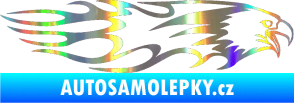 Samolepka Animal flames 026 pravá orel Holografická