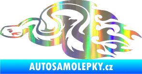 Samolepka Animal flames 042 levá had Holografická