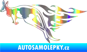 Samolepka Animal flames 044 levá klokan Holografická