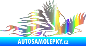 Samolepka Animal flames 053 pravá orel Holografická
