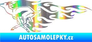 Samolepka Animal flames 092 levá antilopa Holografická