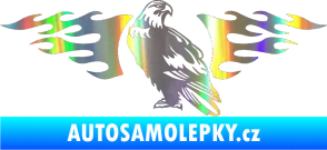 Samolepka Animal flames 094 levá orel Holografická