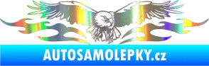 Samolepka Animal flames 100 pravá orel Holografická