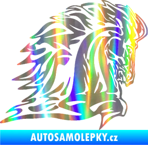 Samolepka Animal flames 101 pravá kůň Holografická