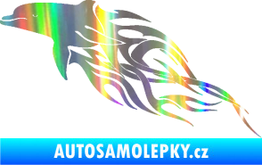 Samolepka Animal flames 102 levá delfín Holografická