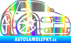 Samolepka Audi A3 karikatura pravá Holografická