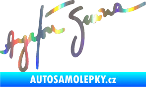 Samolepka Podpis Ayrton Senna Holografická