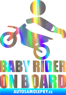 Samolepka Baby rider on board levá Holografická