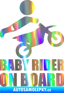 Samolepka Baby rider on board pravá Holografická
