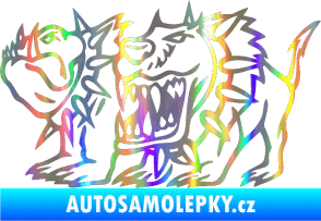 Samolepka Bad dogs levá zuřiví psi Holografická