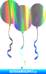 Samolepka Balonky Holografická