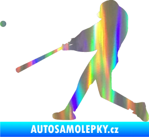 Samolepka Baseball 001 levá Holografická