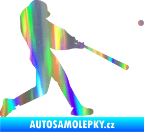 Samolepka Baseball 001 pravá Holografická