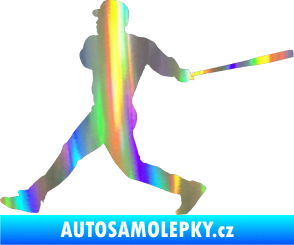 Samolepka Baseball 002 levá Holografická