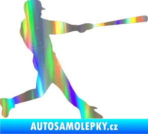 Samolepka Baseball 004 pravá Holografická