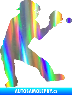 Samolepka Baseball 007 pravá Holografická