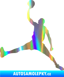 Samolepka Basketbal 016 levá Holografická