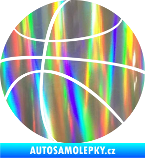 Samolepka Basketbalový míč 001 Holografická