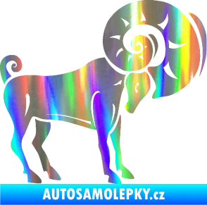Samolepka Beran zvěrokruh 005 pravá Holografická