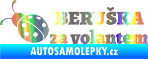 Samolepka Beruška za volantem Holografická