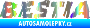 Samolepka Bestia Holografická