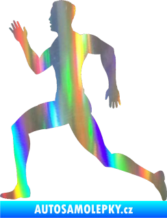 Samolepka Běžec 003 levá Holografická