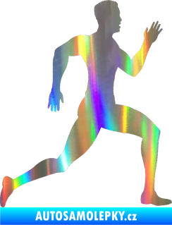 Samolepka Běžec 003 pravá Holografická