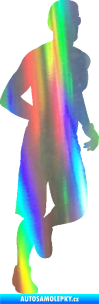Samolepka Běžec 006 pravá Holografická