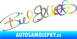 Samolepka Podpis Bill Elliott  Holografická